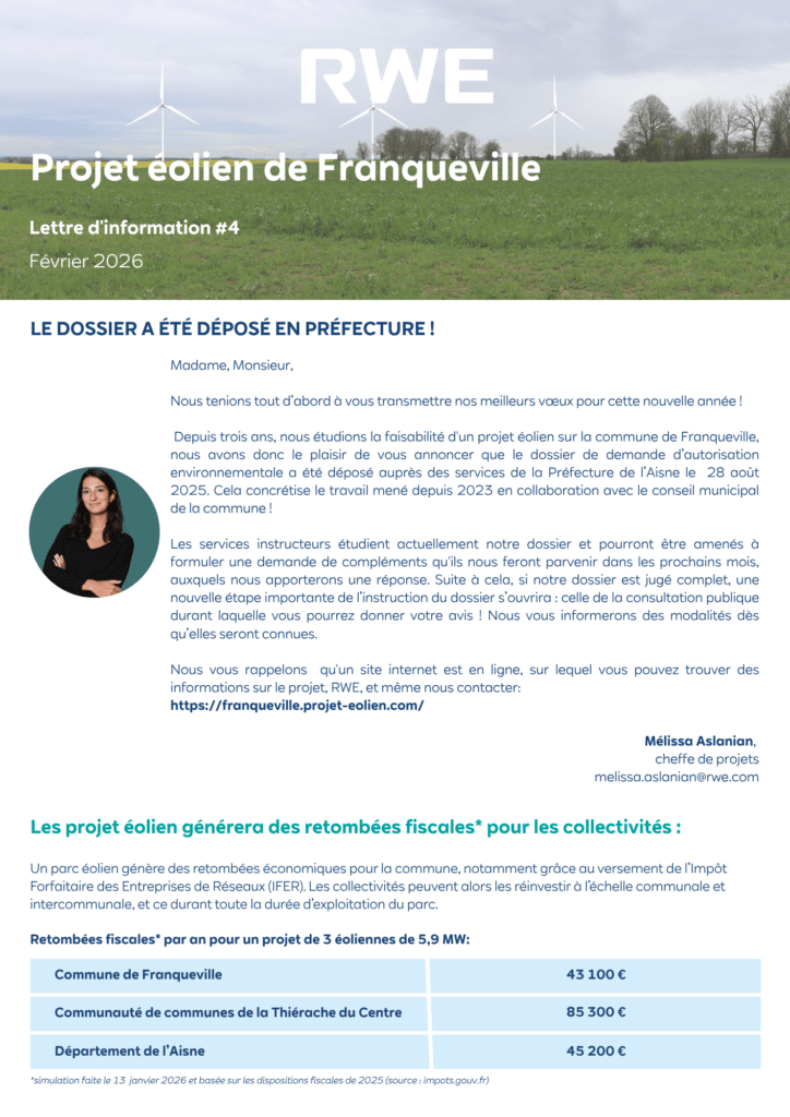 Lettre d'information n°4